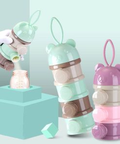 Stackable milk powder dispenser - 4 compartments of 60g